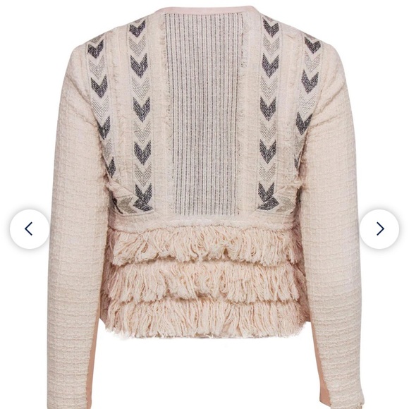 Rebecca Taylor chevron fringe blazer - Picture 4 of 7